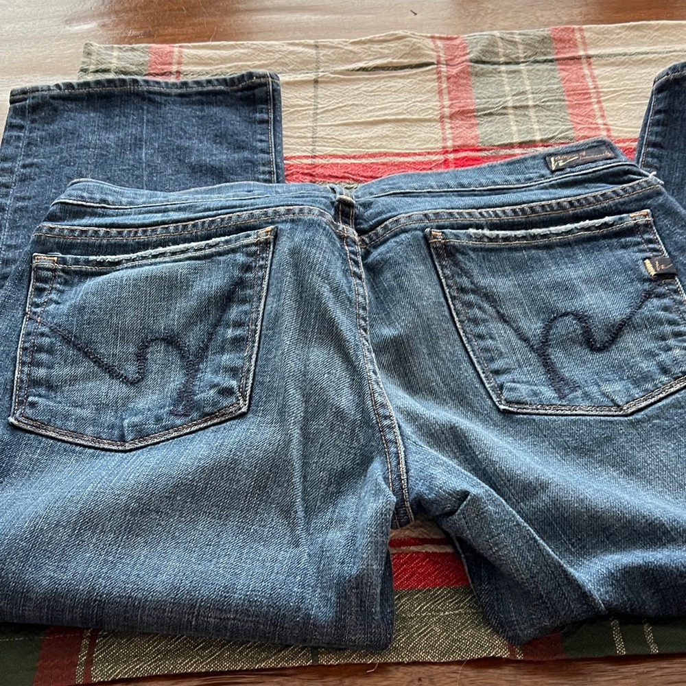 Citizens Of Humanity Dark Blue Ankle Jeans
